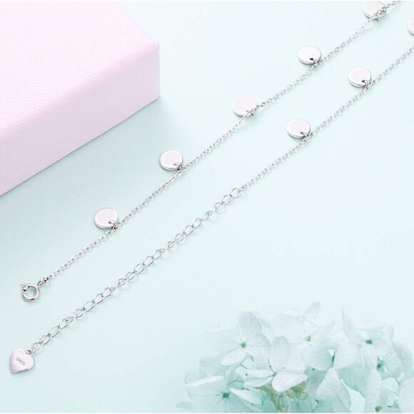 Sterling Silver Chain Necklace Choker For Women - Picture 4 of 6